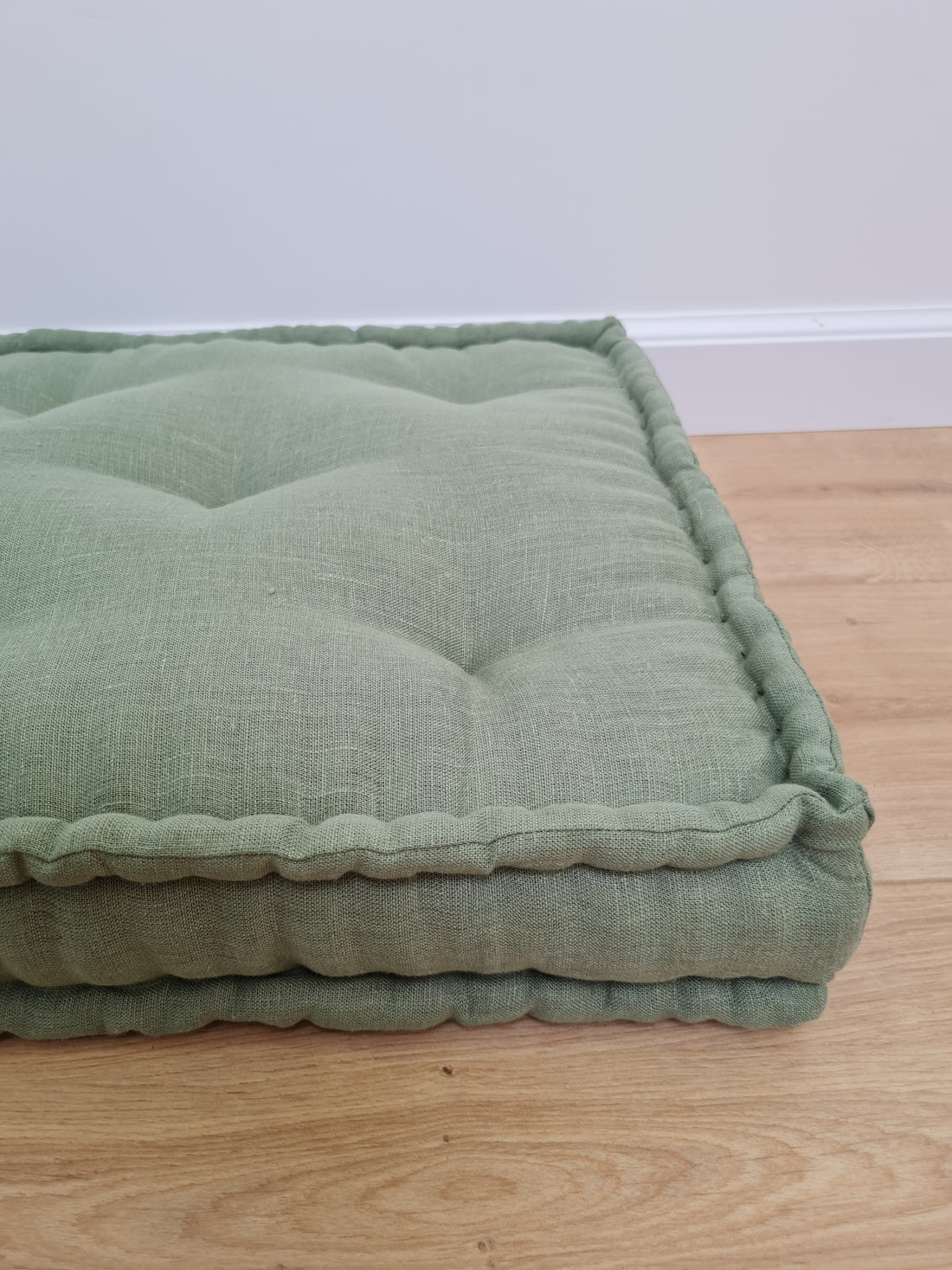 Hemp Linen Floor Cushion fileld organic Hemp Fiber in Natural Linen fabric / floor pillow Pillow seat/Meditation Yoga