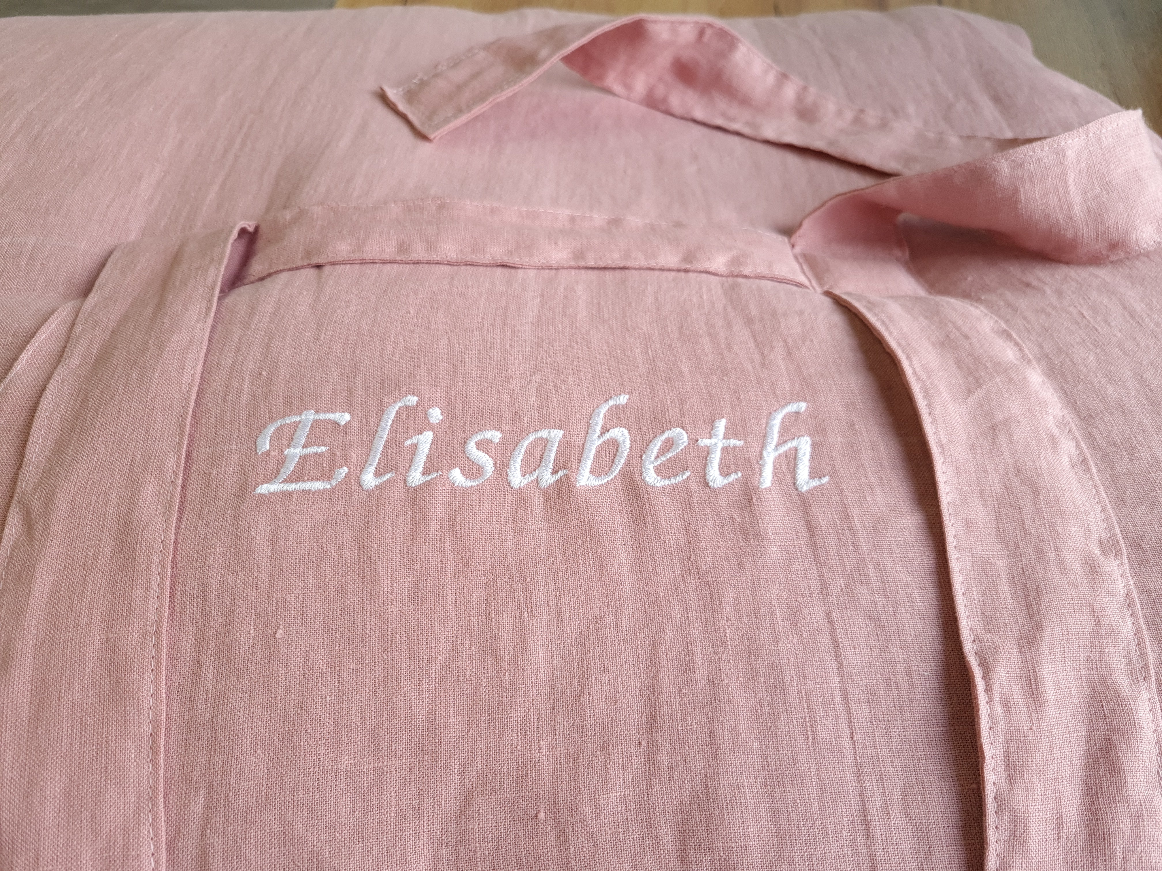 Kindergarten Hemp Linen Sleeping Bag with Pillow School Nap Mat Kids Organic Hemp Fiber Filling in coral pink Linen Fabric hand made