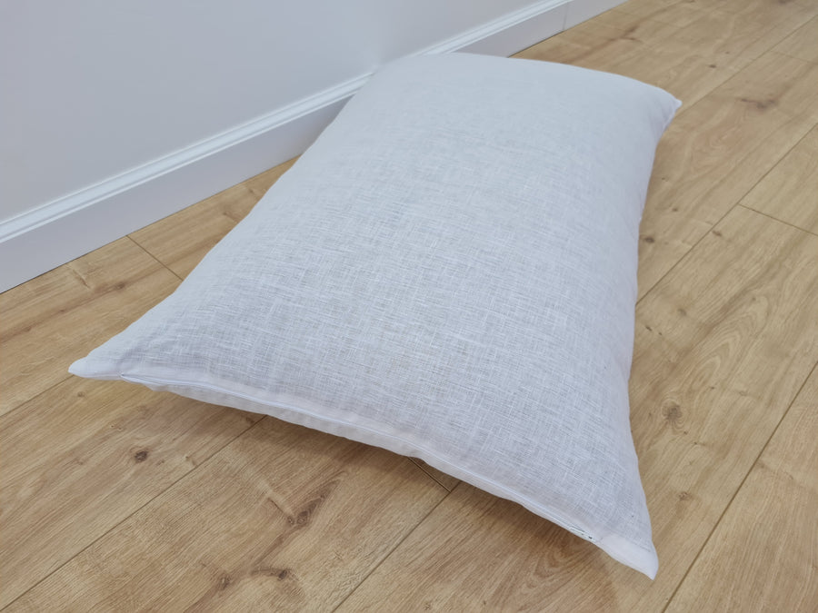 HEMP Pillow filled organic HEMP FIBER in linen fabric with regulation  height Hemp pillow