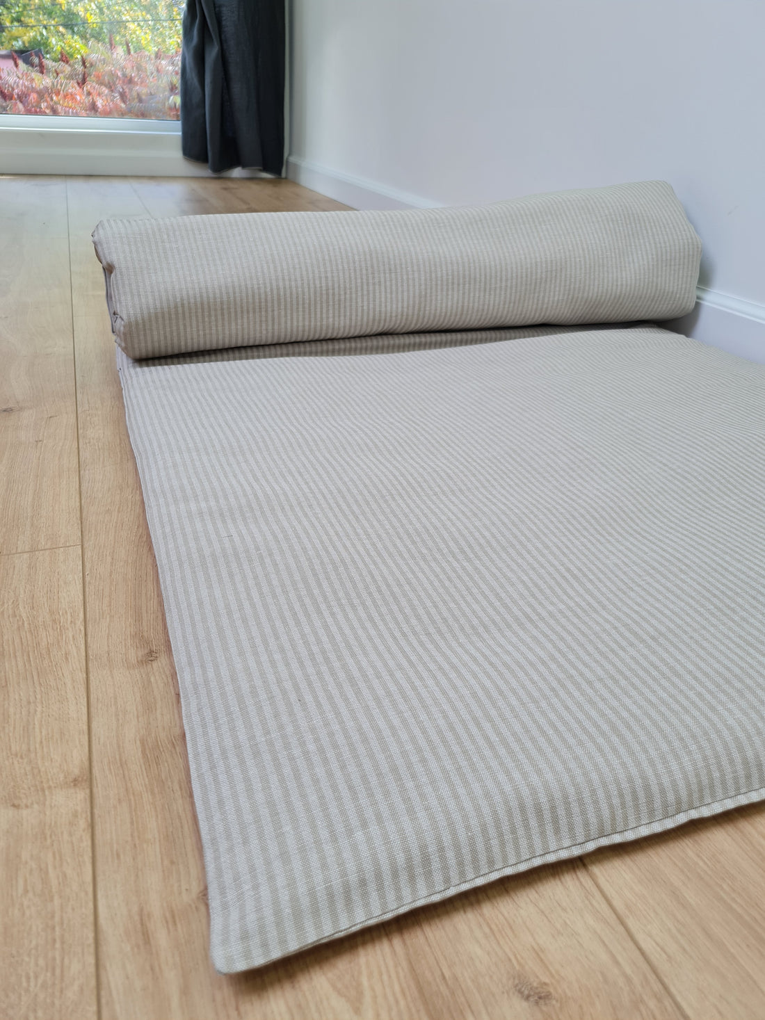 Hemp Linen Sofa Protector Covers in Stripes for Dogs Cats Machine