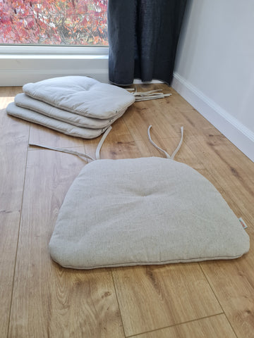 Triangular Linen floor cushion filled Buckwheat hulls /Organic Meditat –  HempOrganicLife