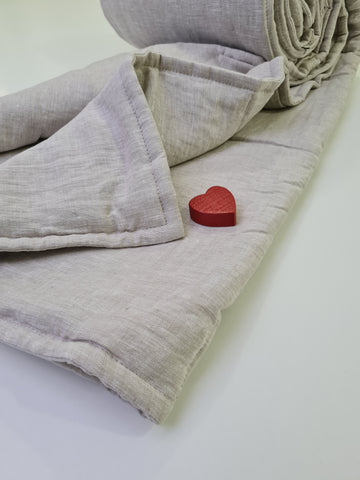 Valentine's Day Gift natural Hemp Linen Blanket 55" x 81" (140x200 cm) filler organic Hemp fiber in linen not dyed fabric Custom size