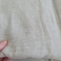 Winter Organic HEMP + FLAX blanket 400 g / m2 in natural undyed linen fabric grey shade with filler created from organic Hemp fiber