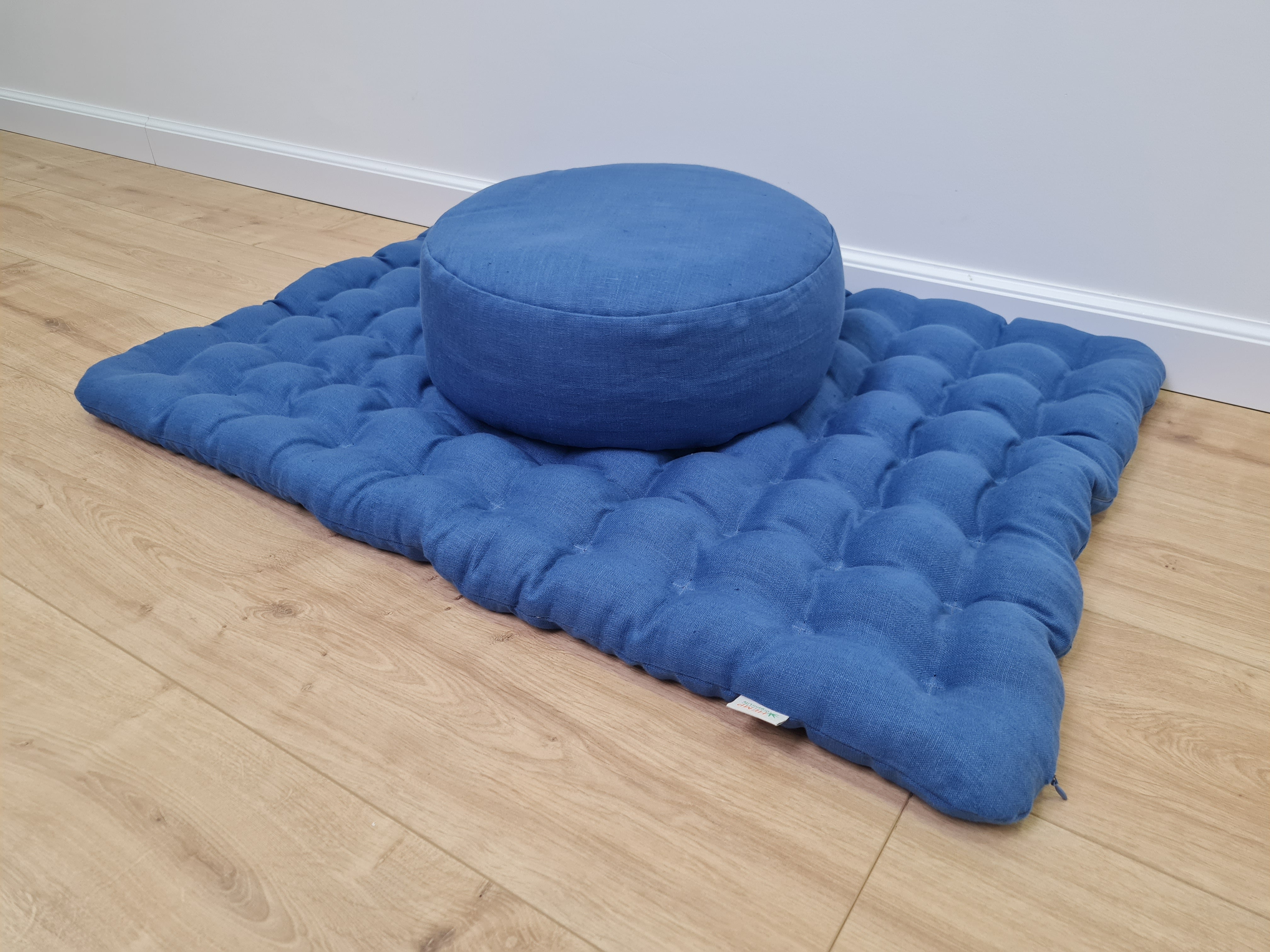 Meditation Set Zafu & Zabuton with Buckwheat hulls Meditation pillow Meditation cushion Meditation pouf Zen cushion Meditation Space Yoga