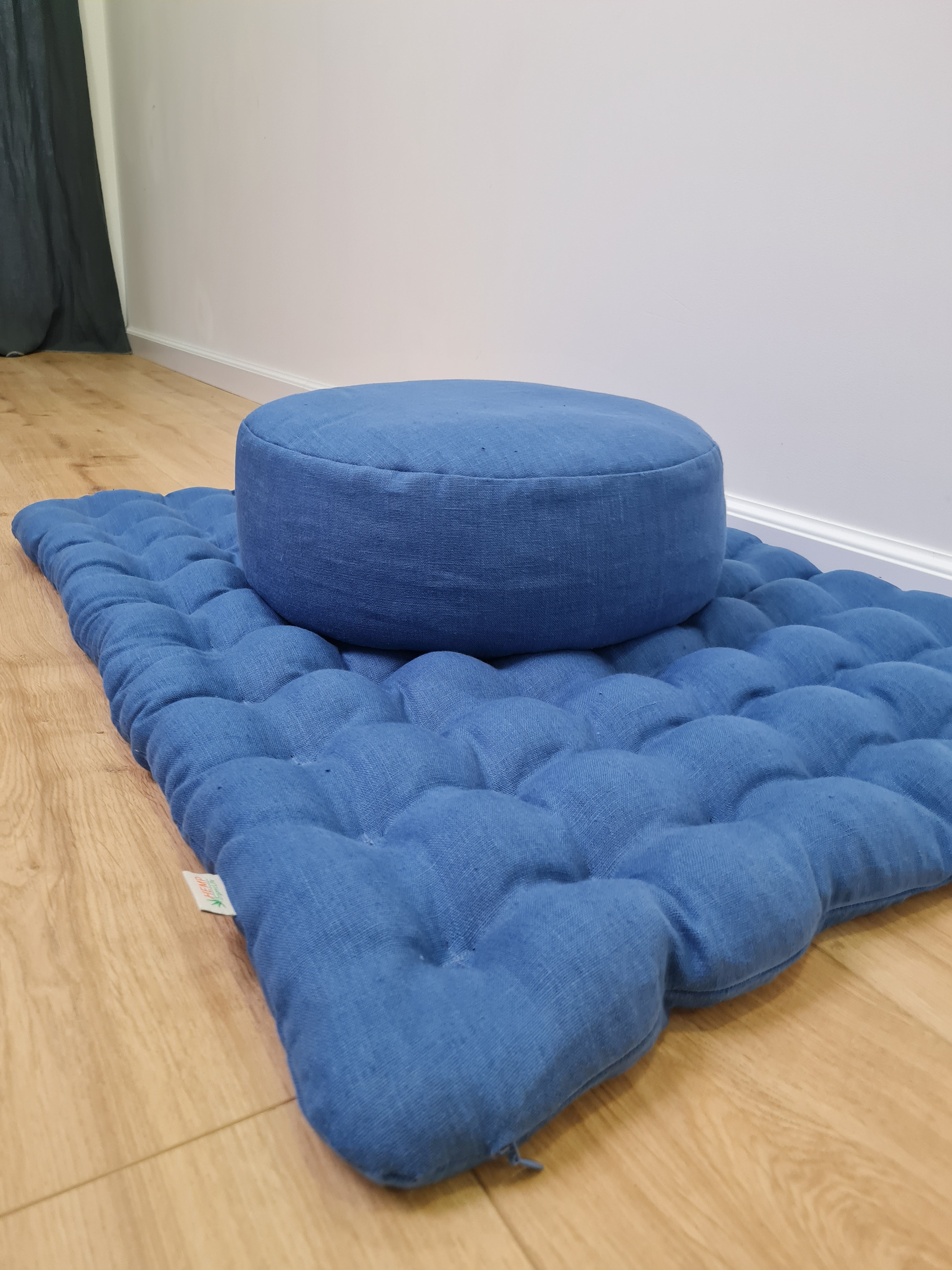 Meditation Set Zafu & Zabuton with Buckwheat hulls Meditation pillow Meditation cushion Meditation pouf Zen cushion Meditation Space Yoga