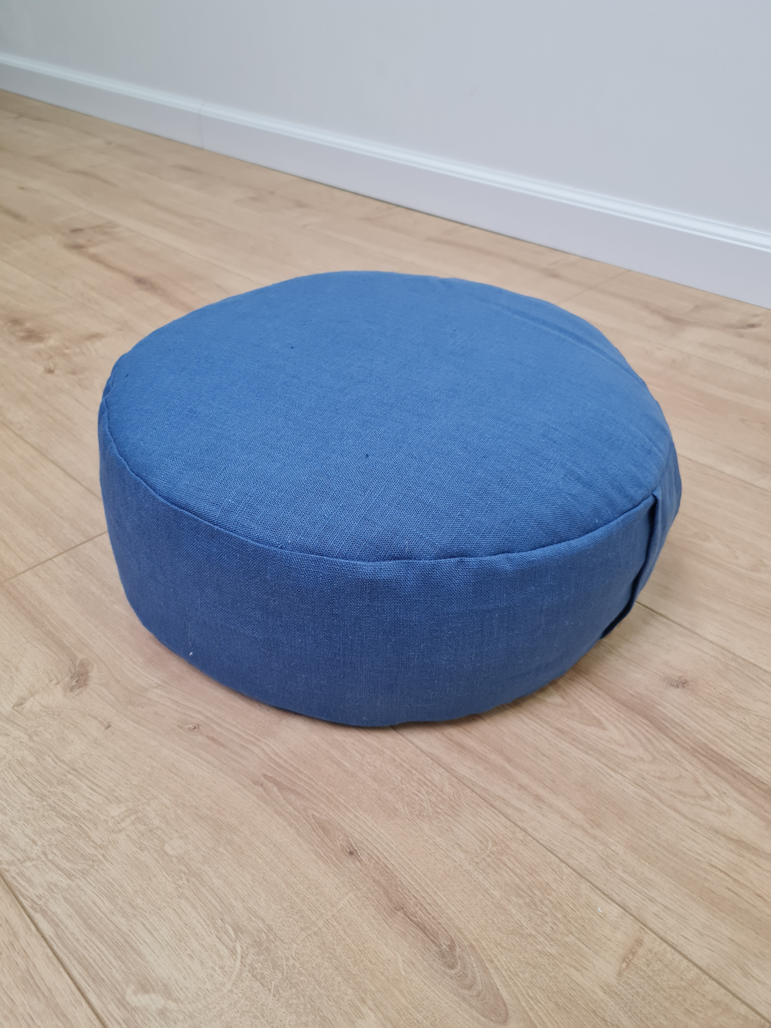 Zafu Linen floor cushion with Buckwheat hulls /Organic Meditation cushion/buckwheat/ pillow seat/Meditation cushion for Yoga studio
