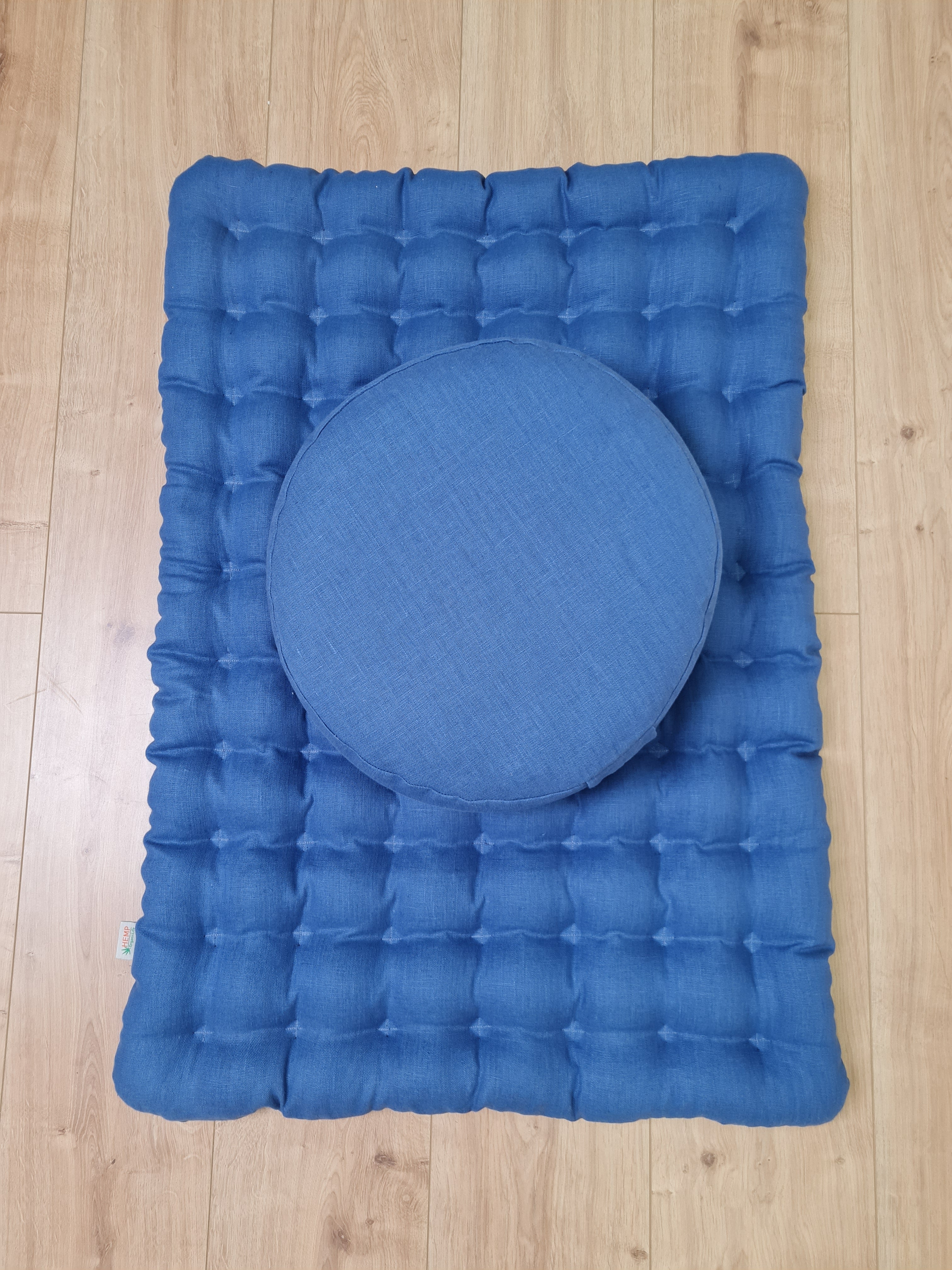 Meditation Set Zafu & Zabuton with Buckwheat hulls Meditation pillow Meditation cushion Meditation pouf Zen cushion Meditation Space Yoga