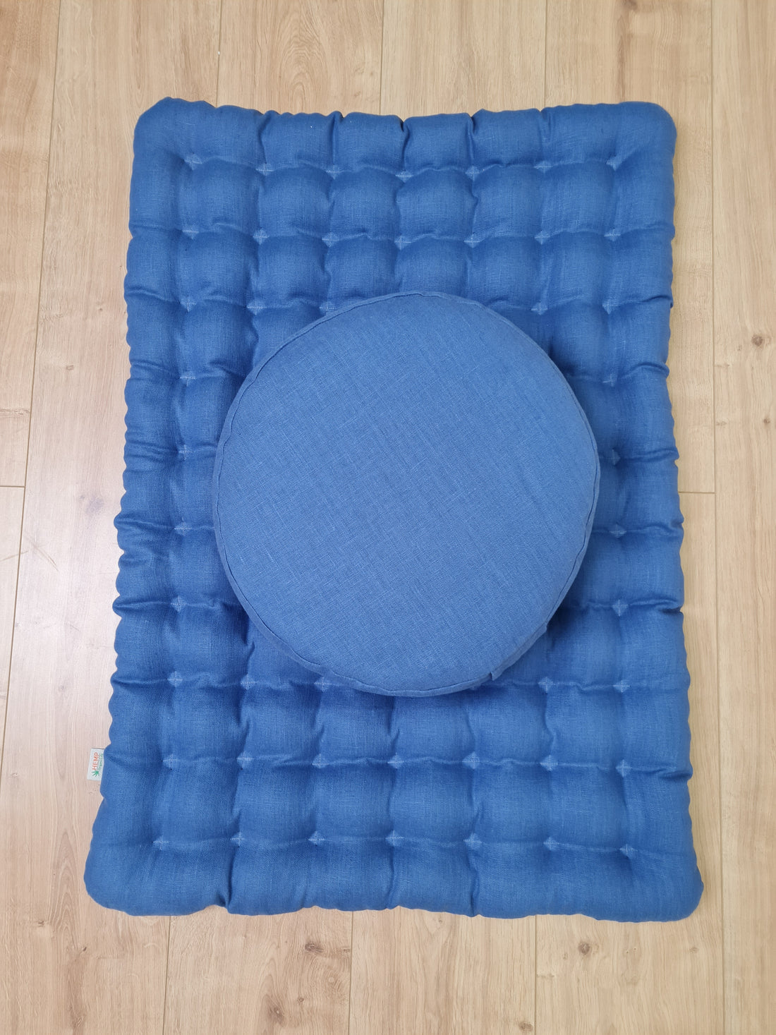Zafu Linen floor cushion with Buckwheat hulls /Organic Meditation cushion/buckwheat/ pillow seat/Meditation cushion for Yoga studio