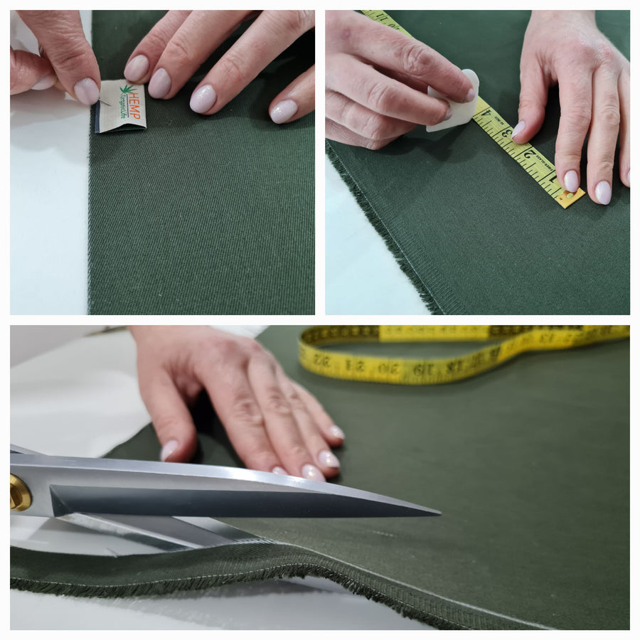 HEMP shikibuton 6” thick mat Shiki futon filled organic hemp fiber filler in natural dark green Cotton fabric Custom Size Hand made