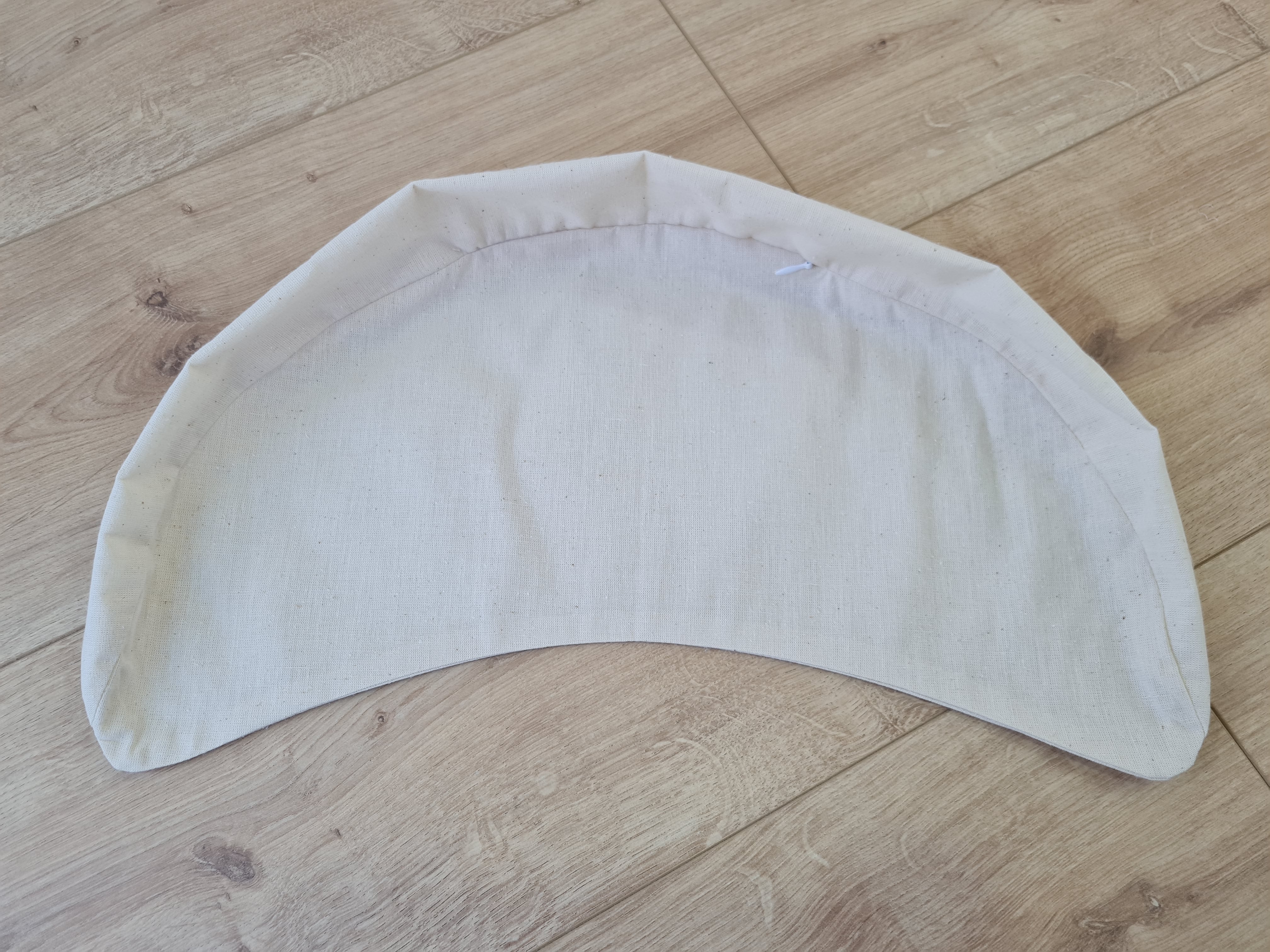 Cotton non-dyed inner cover with zipper for Crescent cushion