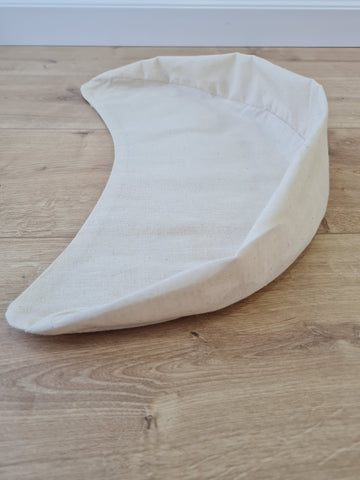 Cotton non-dyed inner cover with zipper for Crescent cushion