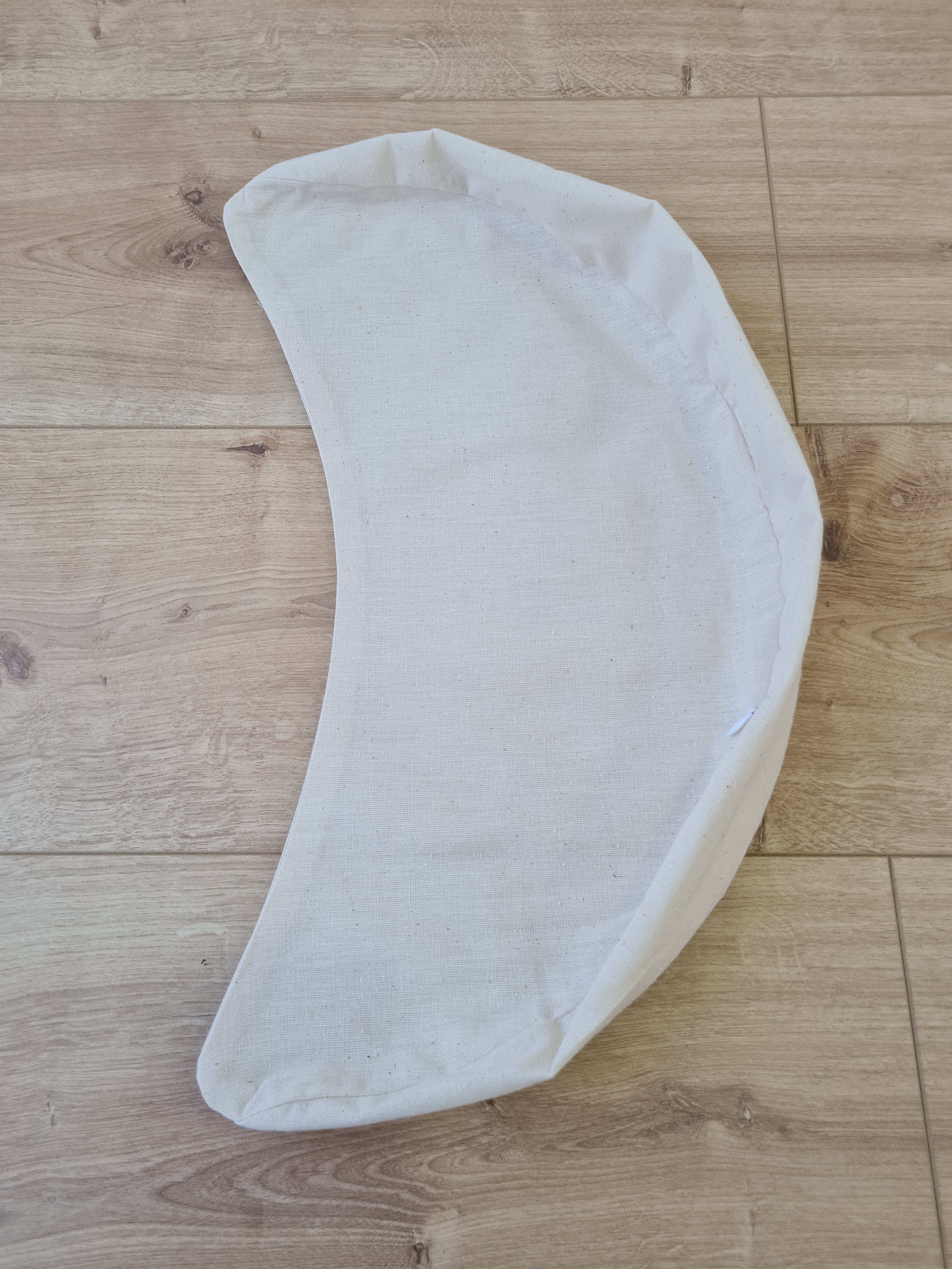 Cotton non-dyed inner cover with zipper for Crescent cushion