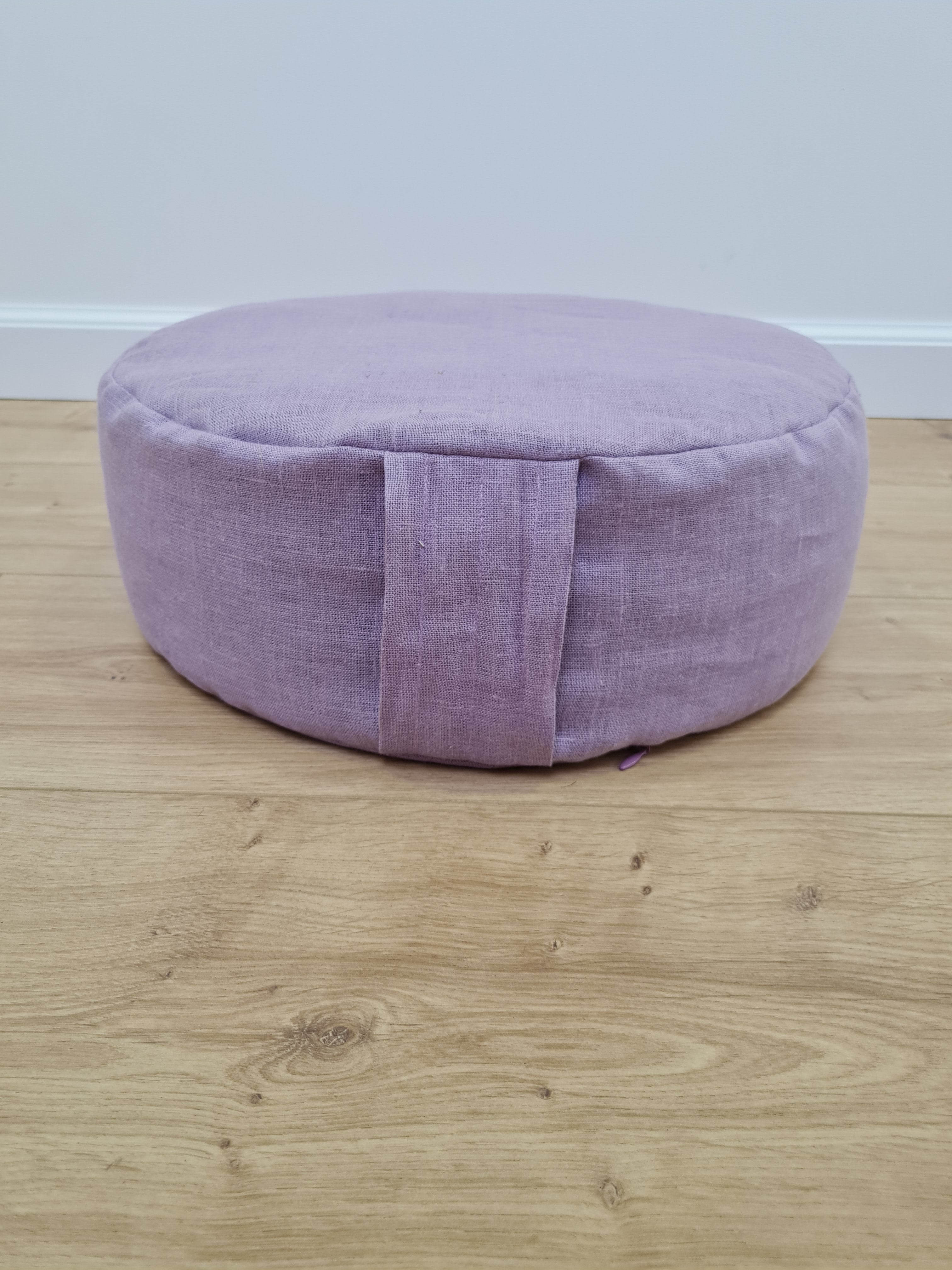 Linen Meditation floor cushion with Buckwheat hulls / Zafu pillow seat/Meditation Yoga