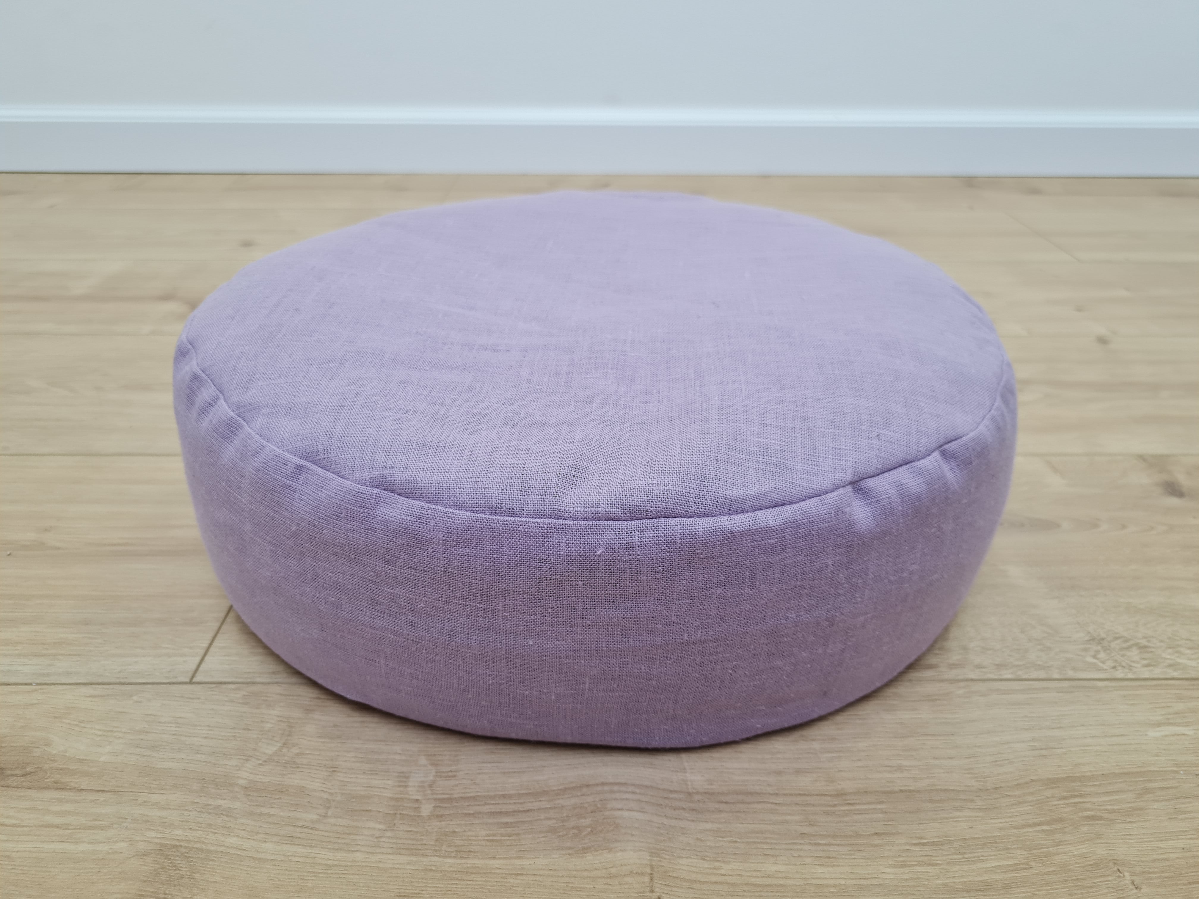 Linen Meditation floor cushion with Buckwheat hulls / Zafu pillow seat/Meditation Yoga