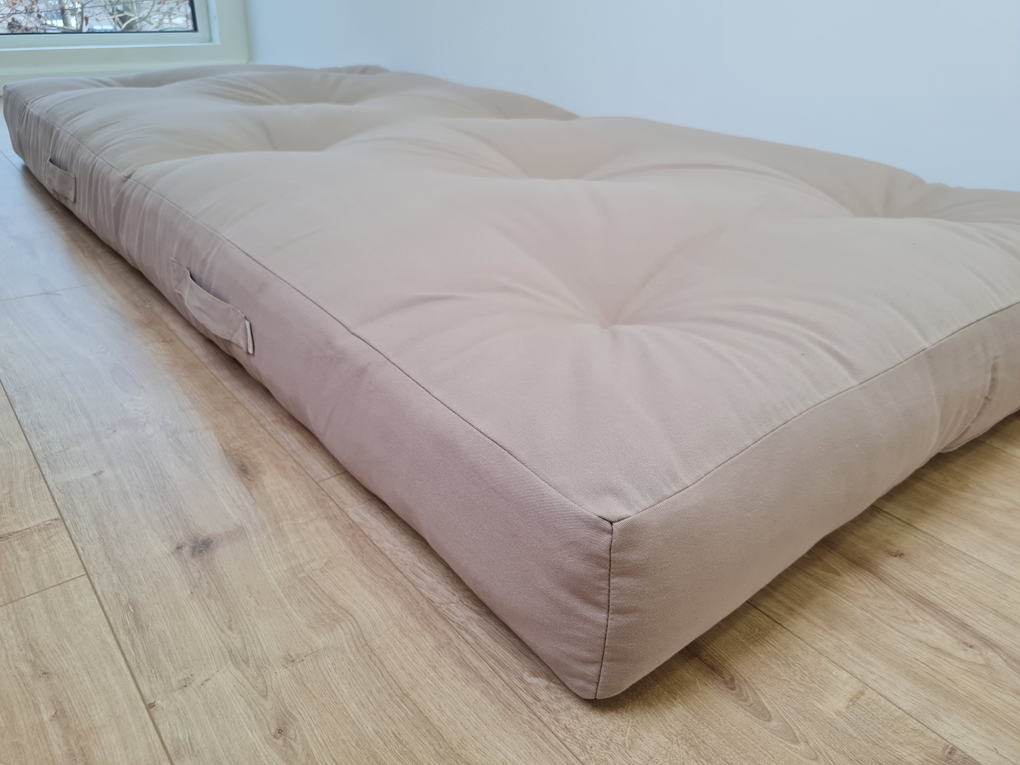 Special listing for Aynur Amiraslanova one 120 cm x 60 cm x 15 cm hemp futon in beige cotton