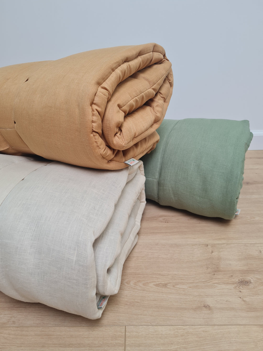 Kinder Garden Hemp Linen Sleep Bag with Pillow School Nap Mat Kids Organic Hemp Fiber Filling in Linen Fabric blanket quilt, hand made