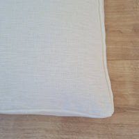 Hemp cushion with removable cover Hemp fiber filling in cotton fabric with linen cover Floor cushion custom made size