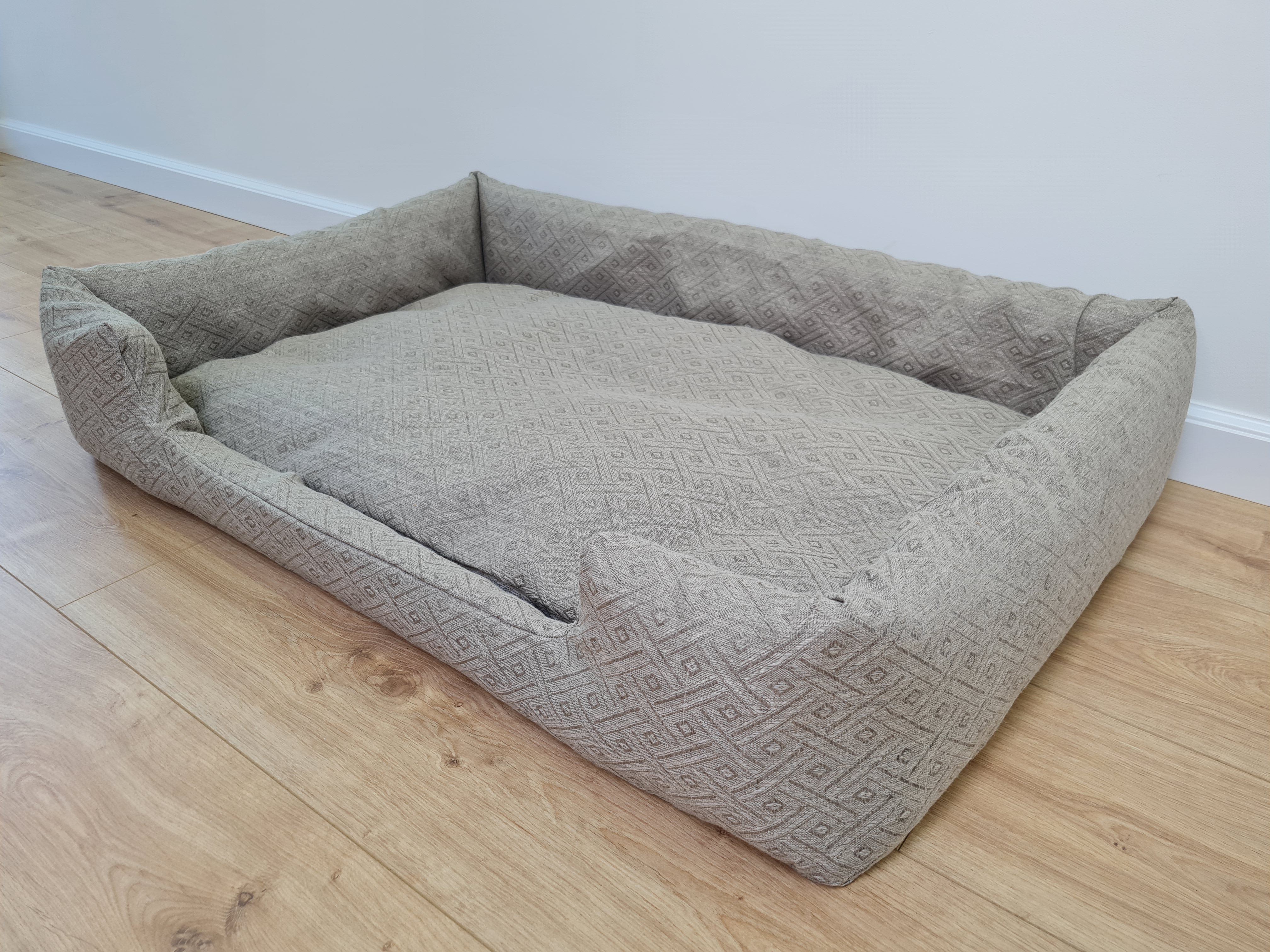 Organic Hemp Pet Bed Removable Washable Natural Linen Cover Bed Filled Organic Hemp Fiber Filler - Dog Cat Pet Bed Cots Mat Cover