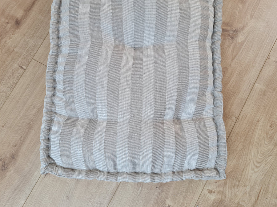 Hemp Linen Floor cushion filled organic hemp fiber filling / floor pillow Pillow seat/Meditation Yoga /Natural