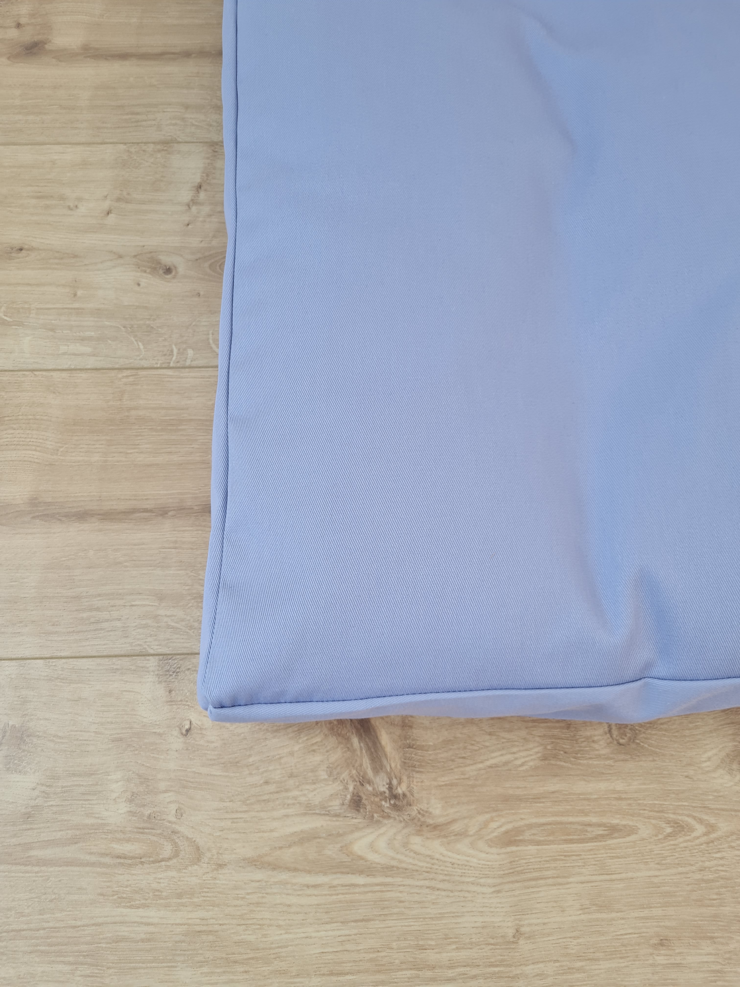 Hemp Pet Mat Pad Cushion Removable Cotton Water Repellent Cover in blue Color Washable Organic Hemp Fiber Filler in Cotton Fabric Padded Dog