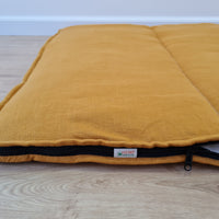 Thick HEMP Sleeping bag HEMP and lilen fabric filled organic Hemp fiber filling - Hemp sleep bag / blanket quilt, hand made