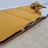 Thick HEMP Sleeping bag HEMP and lilen fabric filled organic Hemp fiber filling - Hemp sleep bag / blanket quilt, hand made