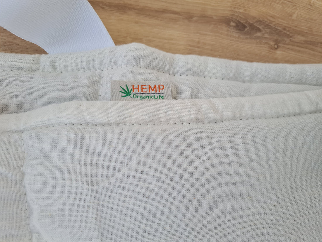 55" × 75" (140×190cm) HEMP mattress pad cover for futon depth 12" breathable Hemp fabric with hemp fiber filler inside earth friendly