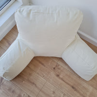 Hemp baby seat cushion height - 16" (40 cm) filled organic hemp fiber filling with removable natural cotton zippered cover