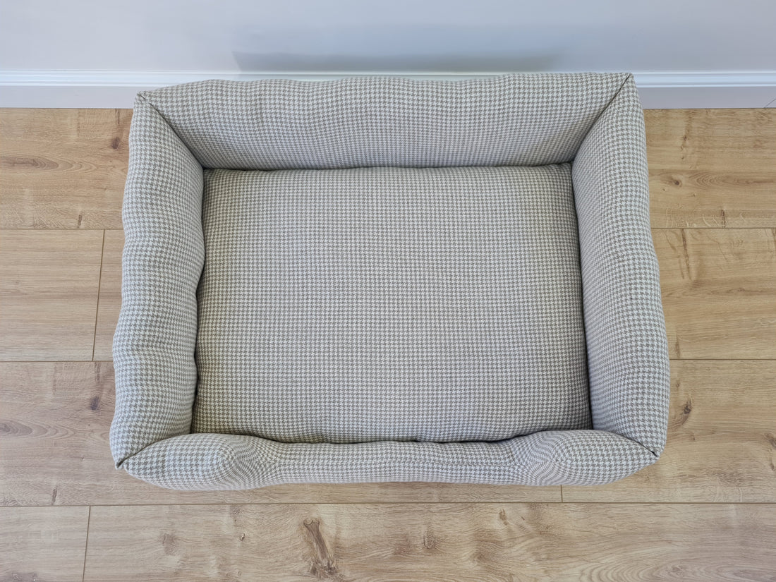 Organic HEMP pet bed in natural linen fabric filled organic HEMP Fiber - mat carpet - house for cats cots eco -friendly