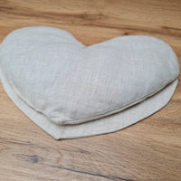 Hemp heart-shaped Eye Mask filled Buckwheat hulls Meditation Eye Mask organic Buckwheat hulls Fiber Filling Including an additional removable hemp cover.