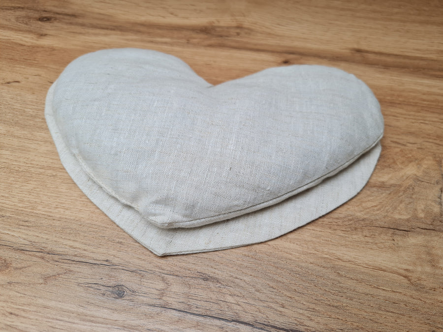 Hemp heart-shaped Eye Mask filled Buckwheat hulls Meditation Eye Mask organic Buckwheat hulls Fiber Filling Including an additional removable hemp cover.