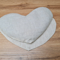 Hemp heart-shaped Eye Mask filled Buckwheat hulls Meditation Eye Mask organic Buckwheat hulls Fiber Filling Including an additional removable hemp cover.