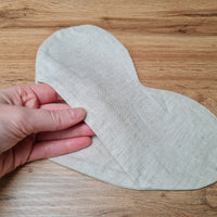 Hemp heart-shaped Eye Mask filled Buckwheat hulls Meditation Eye Mask organic Buckwheat hulls Fiber Filling Including an additional removable hemp cover.