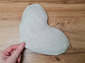 Hemp heart-shaped Eye Mask filled Buckwheat hulls Meditation Eye Mask organic Buckwheat hulls Fiber Filling Including an additional removable hemp cover.