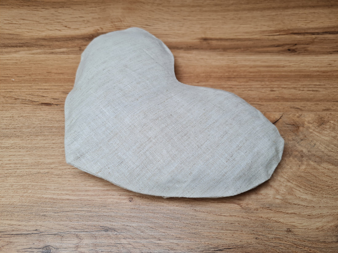 Hemp heart-shaped Eye Mask filled Buckwheat hulls Meditation Eye Mask organic Buckwheat hulls Fiber Filling Including an additional removable hemp cover.