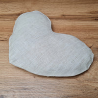 Hemp heart-shaped Eye Mask filled Buckwheat hulls Meditation Eye Mask organic Buckwheat hulls Fiber Filling Including an additional removable hemp cover.