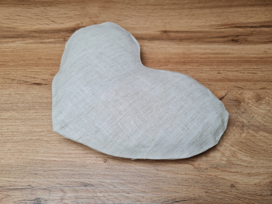 Hemp heart-shaped Eye Mask filled Buckwheat hulls Meditation Eye Mask organic Buckwheat hulls Fiber Filling Including an additional removable hemp cover.