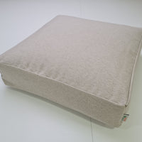 Hemp cushion with removable cover Hemp fiber filling in cotton fabric with linen cover Floor cushion custom made size