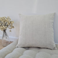 Hemp Linen Throw Pillow with Cover Filled HEMP Fiber filler in Natural Linen zipped Cover Throw Decorative Cushion