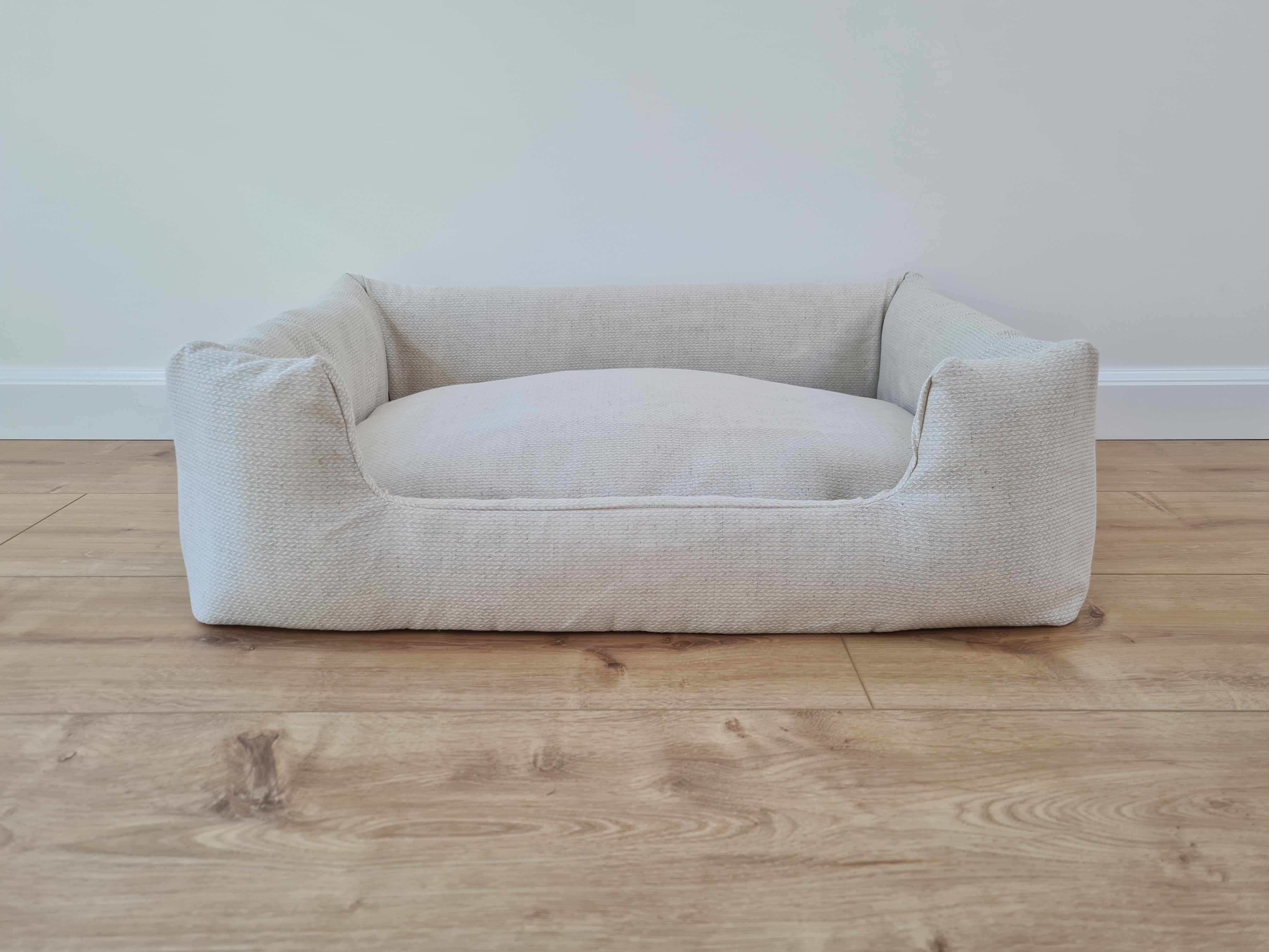 Organic Hemp Pet Bed Removable Washable Natural HEMP Cover Bed Filled Organic Hemp Fiber Filler - Dog Cat Pet Bed Cots Mat Cover