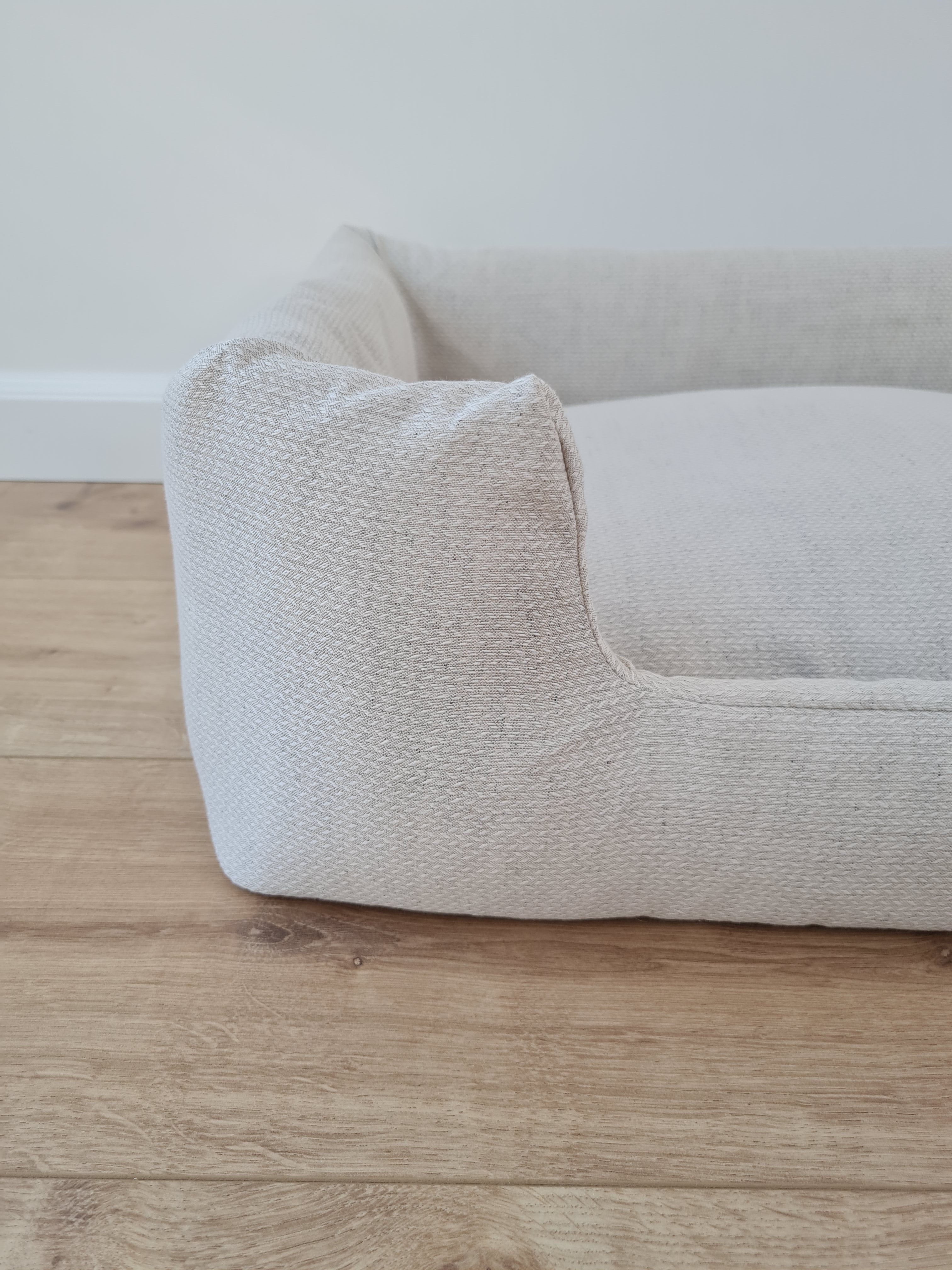 Organic Hemp Pet Bed Removable Washable Natural HEMP Cover Bed Filled Organic Hemp Fiber Filler - Dog Cat Pet Bed Cots Mat Cover