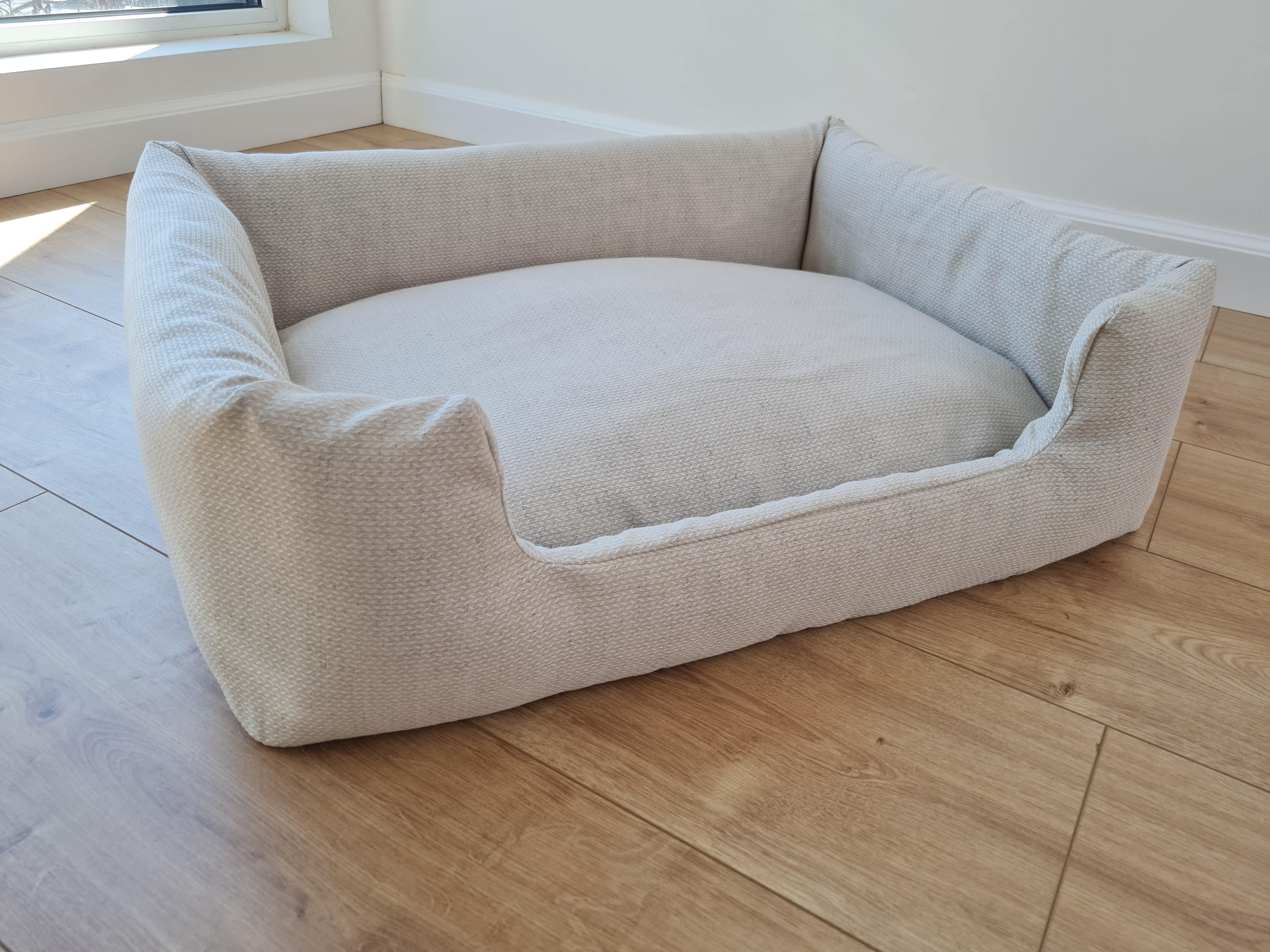 Organic Hemp Pet Bed Removable Washable Natural HEMP Cover Bed Filled Organic Hemp Fiber Filler - Dog Cat Pet Bed Cots Mat Cover