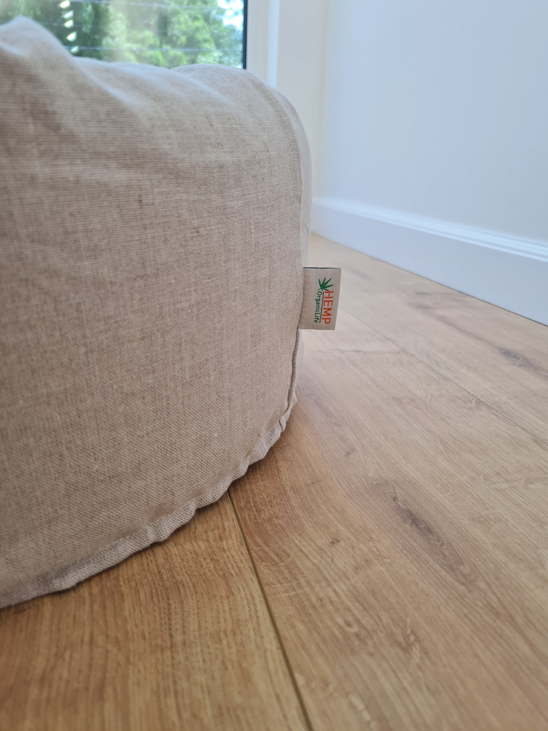 Unique Oval Hemp Linen Pet Bed Cot with Removable Washable Natural Non-dyed Linen Cover Filled Organic Hemp Fiber house eco-friendly Gift