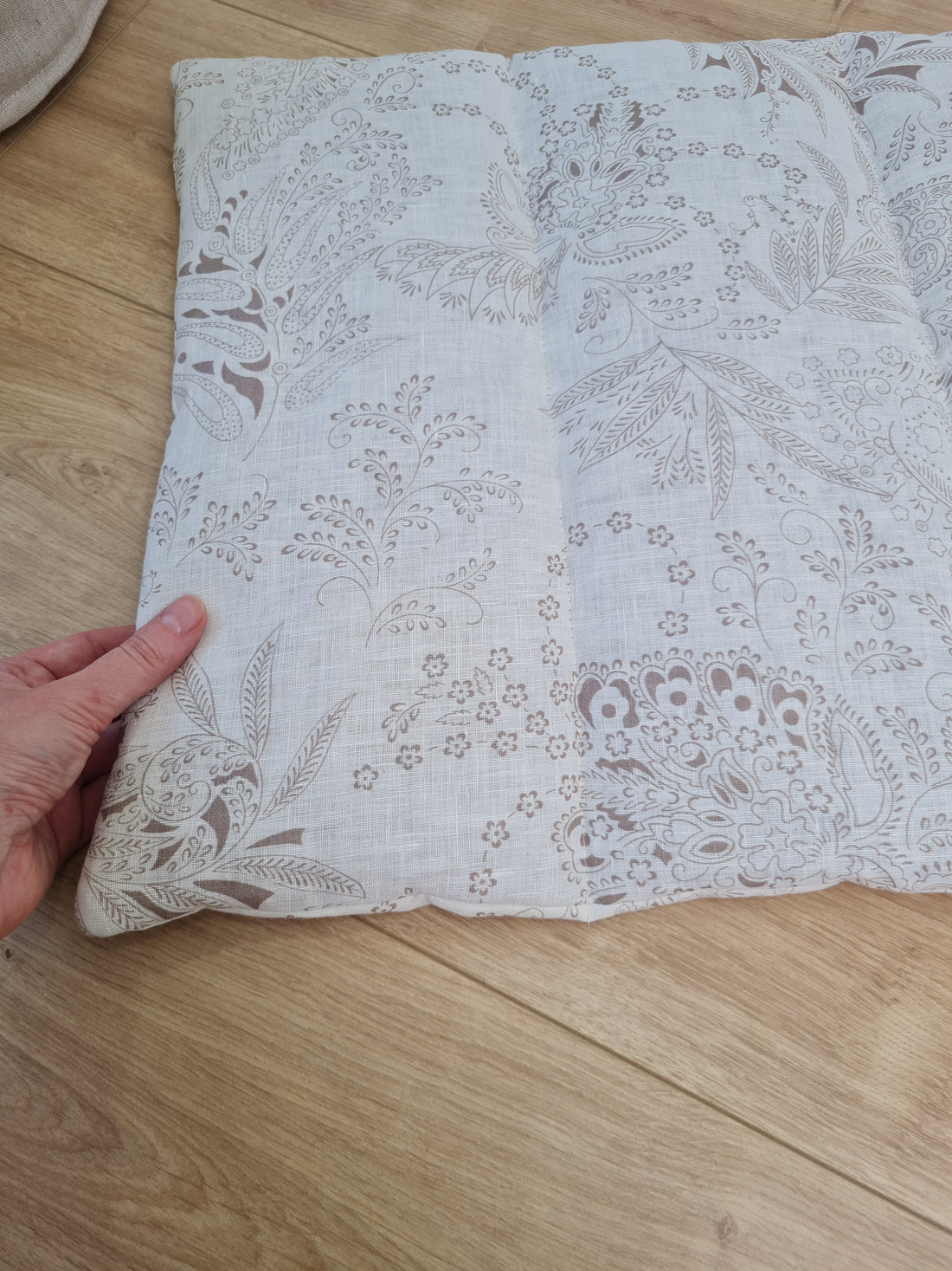 16" x 20" (40 x 50 cm) HEMP DOG blanket filled HEMP Fiber in natural linen fabric dog blanket for bed dog mat