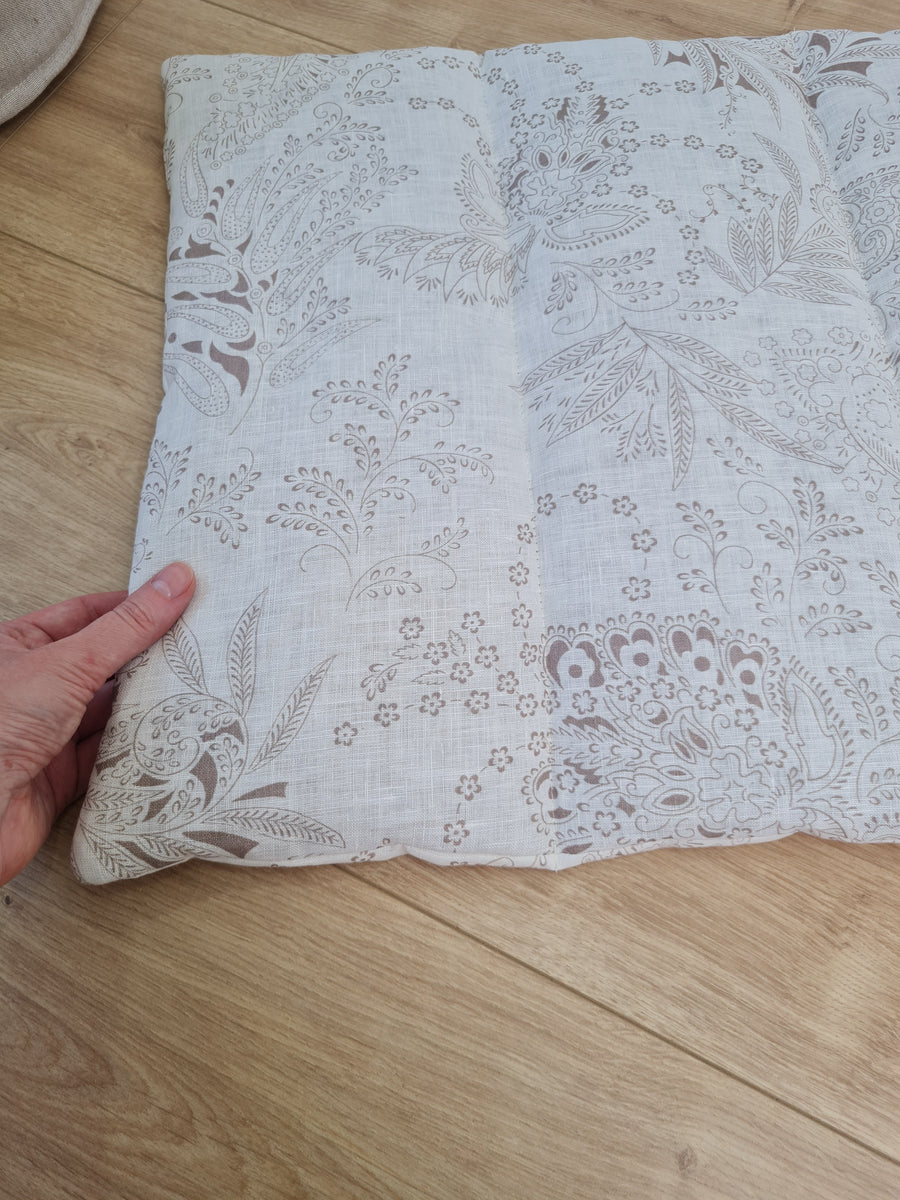 16" x 20" (40 x 50 cm) HEMP DOG blanket filled HEMP Fiber in natural linen fabric dog blanket for bed dog mat