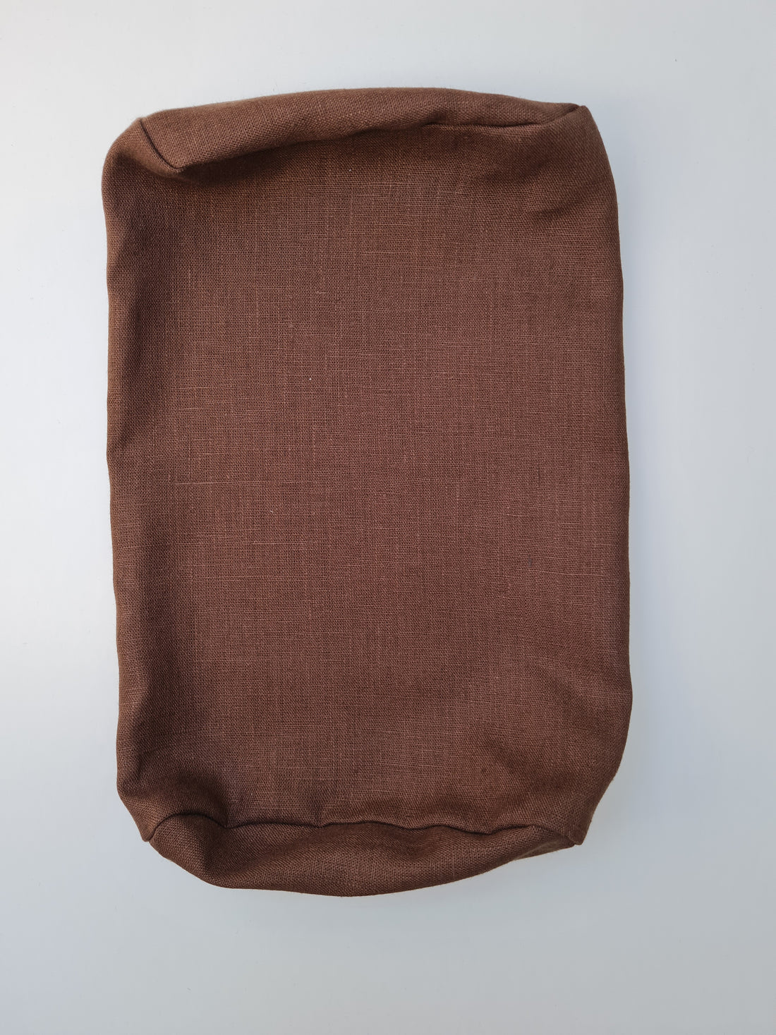 Cover for bolster natural non-dyed linen fabric without filler