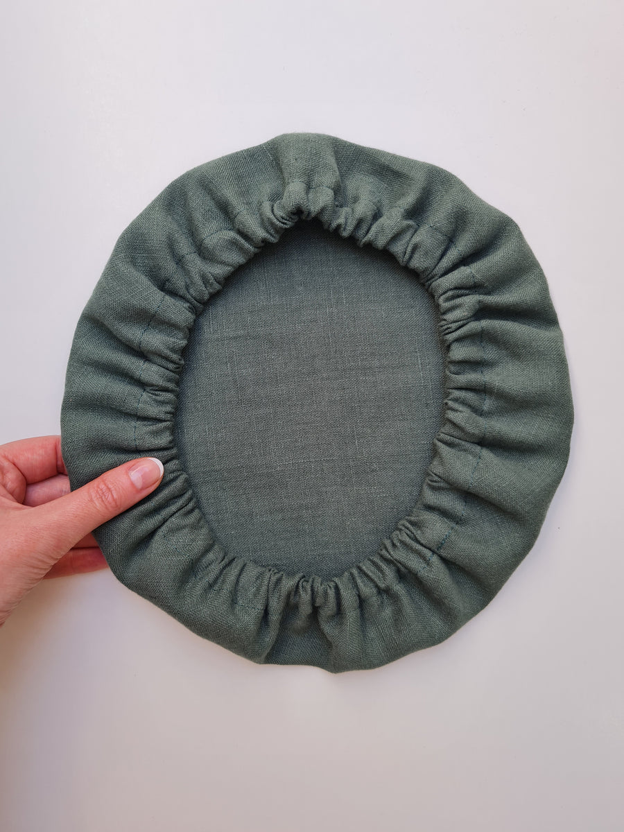 Hemp Linen Bowl Covers Hemp Linen fabric container covers