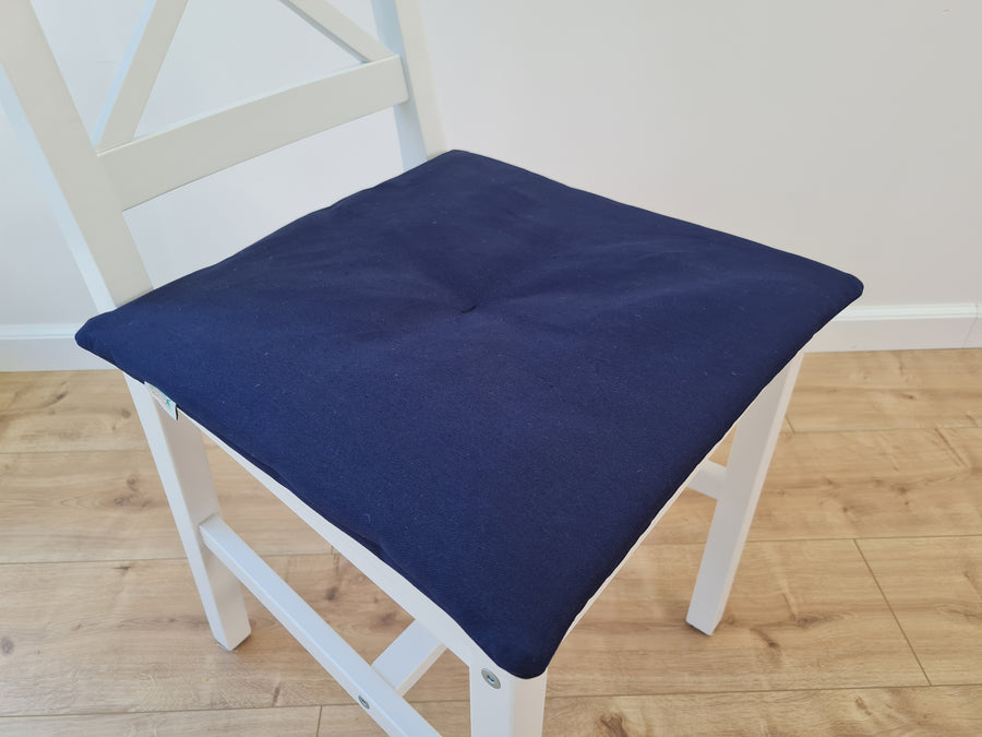 Hemp cotton seat Cushion for chair without ties filled organic hemp fiber in natural cotton fabric Chair Cushion Pillow seat