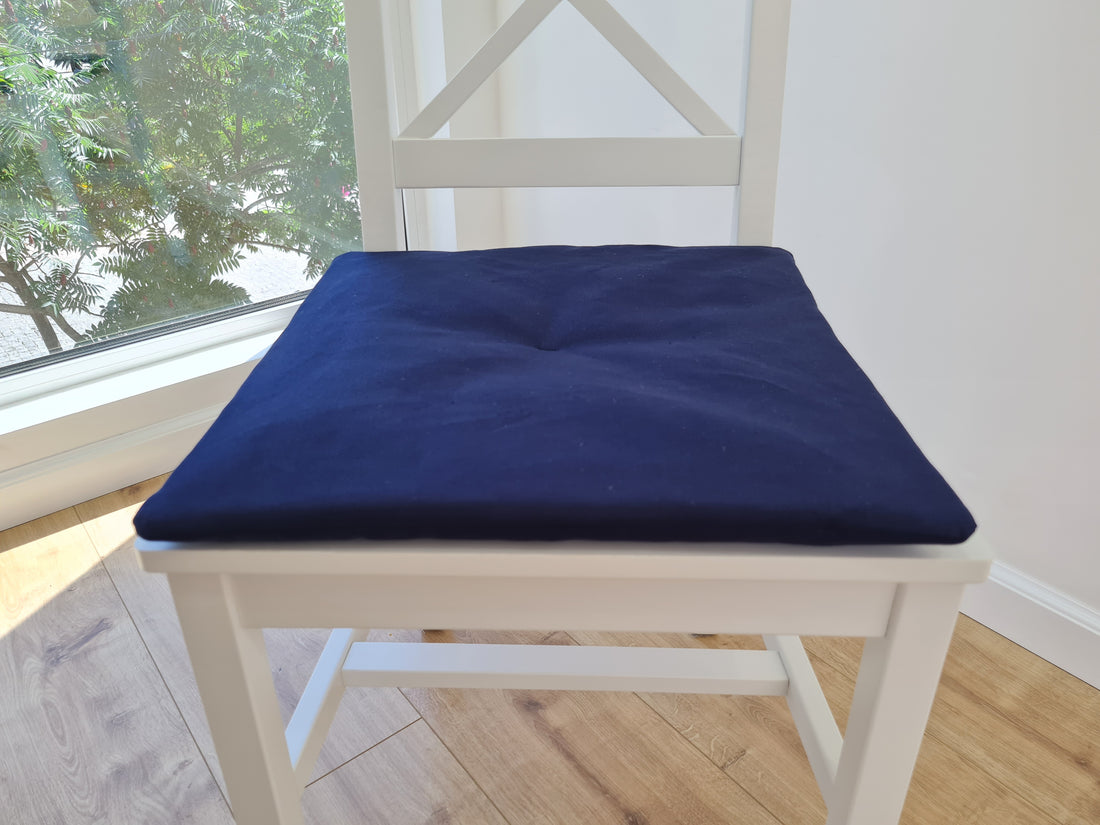 Hemp cotton seat Cushion for chair without ties filled organic hemp fiber in natural cotton fabric Chair Cushion Pillow seat