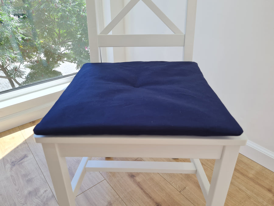 Hemp cotton seat Cushion for chair without ties filled organic hemp fiber in natural cotton fabric Chair Cushion Pillow seat